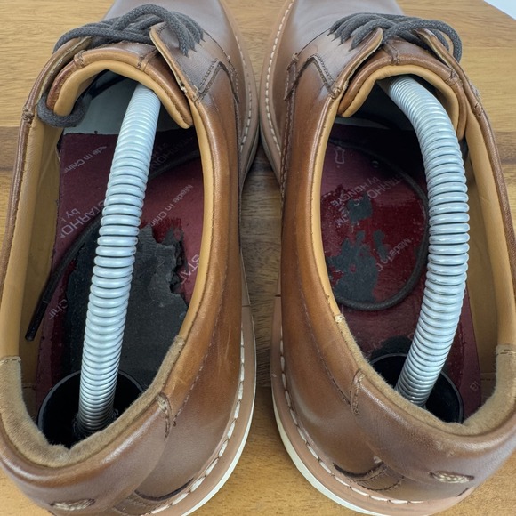 Mens Nordstrom Rack Eugene Derby Brown Leather Formal Comfort Shoes Size 7 M GUC - Picture 8 of 10